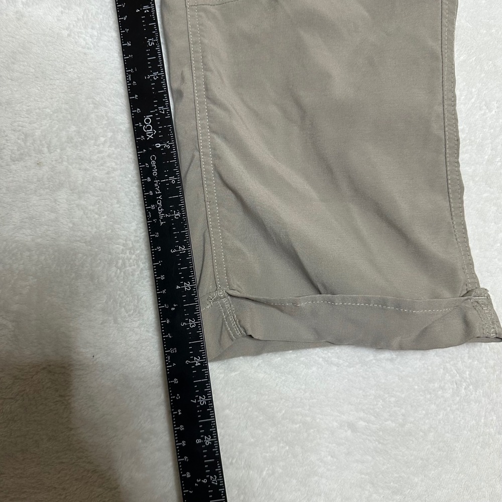 Columbia Women's Large Tan Cargo Capri Pants Roll-Up Straight Leg Hiking Travel - Picture 11 of 12